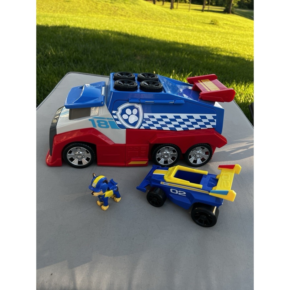 Paw Patrol Ready Race Rescue Mobile Pit Stop Team Vehicle Nickelodeon Toy